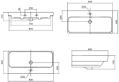 Акватон Мебельная раковина Адриана 90 – фотография-3